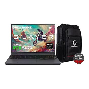 Game Garaj Slayer R9t-5070 C7 Ryzen 9 8945hx 16" 16 GB RAM 1 TB SSD Rtx5070 300Hz QHD - FreeDOS Gaming Laptop