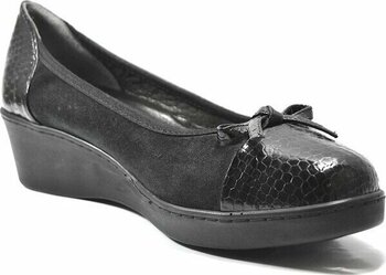 Beety 3661 Hakiki Deri Siyah Fiyonklu Ortopedik Kadın Babet - 37 - 0 - Siyah