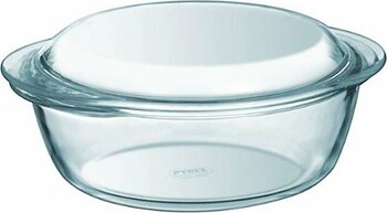 Pyrex 207A000/7343 1.3 lt Kapaklı Cam Yuvarlak Fırın Kabı