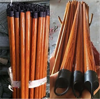 110 Cm Ahşap Kaplamalı Vileda Temizlik Fırça Sapı Vileda Sopası 5 Adet