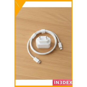Astraltech 20W Pd Hızlı Şarj Adaptörü iPhone 14 13 12 11 8 Plus 7 Uyumlu - Ahşap - Bej - Siyah