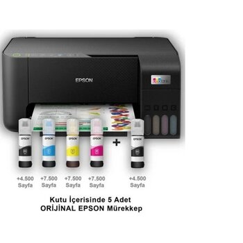 Epson L3250 Çok Fonksiyonlu Wifi Renkli Yazıcı