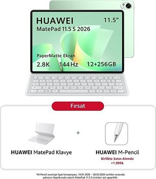 Huawei MatePad 11.5"S 2026 Papermatte Edition 256 GB Yeşil Tablet