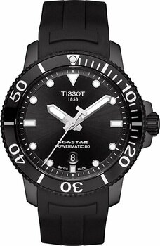 Tissot Seastar 1000 Powermatic 80 T120.407.37.051.00 Kauçuk Kordon Siyah Erkek Kol Saati
