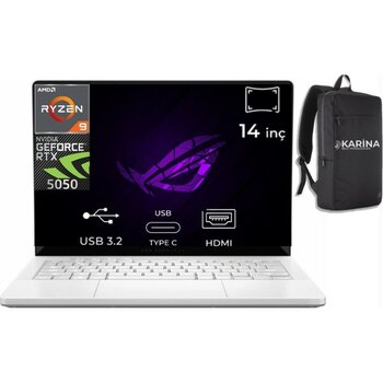 Asus Rog Zephyrus G14 Ryzen 9 270 GA403UH-QS038-K04 16GB 4tb RTX5050 8gb W11PRO 14" OLED 120Hz Gaming Laptop - 4 TB - 16 GB