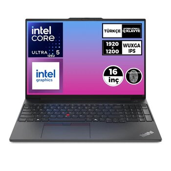 Lenovo Thinkpad E16 Gen 2 Ultra 5 125u 16gb 1tb Ssd 16" Wuxga Freedos Notebook 21ma003mtx 002