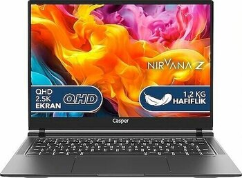 Casper Nirvana Z100 Z100.1355-BX00A-S-Q 14 inç Intel Core i7 1355U 16 GB 2 TB SSD Intel Graphics Windows 11 Home