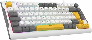 Everest Membran Klavye Sessiz Klavye Rgb Aydınlatmalı Q Oyuncu Klavyesi Gaming Klavye Mavi/Turuncu