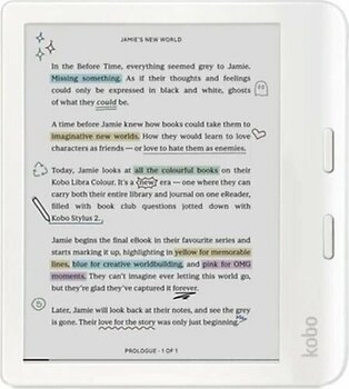 Kobo Libra Colour Beyaz 32 GB 7" E-Kitap Okuyucu