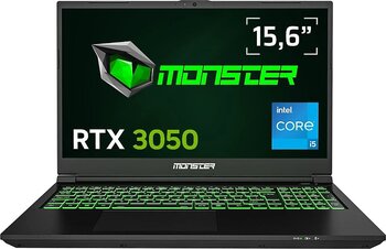 Monster Abra A5 V21.5.6 i5-12450H 8 GB 500 GB SSD RTX3050 15.6" FreeDOS Full HD Gaming Laptop
