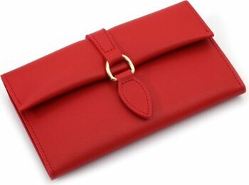 Womancraft Kadın Cüzdan Kartlık Yumuşak Deri Bayan Cüzdan Aksesuar Hediyelik - Kırmızı