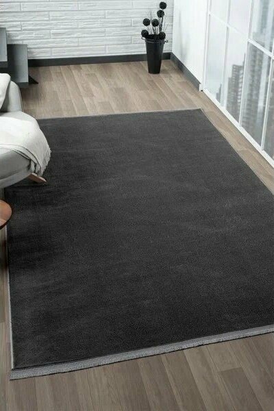 Linos Home Puffy Antrat Antrasit Peluş Halı