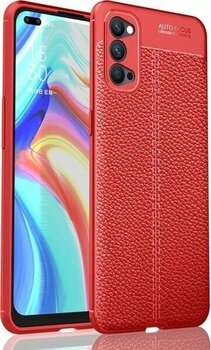 Oppo Reno 4 Kılıf Auto Focus Kapak - Kırmızı - A9516-2557 - Çok Renkli