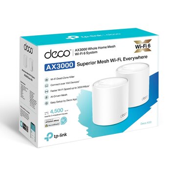 Tp-Link DECO X50 2 Paket 3000Mbps 3 Port Gigabit AX3000 Whole Home Wifi 6 System
