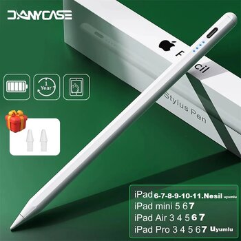 Ipad Pencil Ipad Pro 7-6-5-4-3 Ipad 11-10-9-8-7-6 Ipad Ipad Mini Uyumlu Avuç İçi Alglamayan Kalem Beyaz