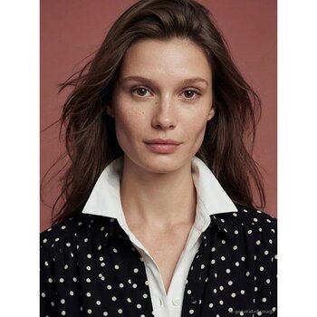 LC Waikiki Siyah Puantiyeli Poplin Kadın Gömlek - XL - 2XL