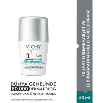 Vichy İz ve Terleme Karşıtı Roll-on 72H 50 ml - 140 ml