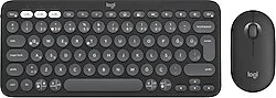 Logitech Pebble 2 Combo Siyah TKL Kablosuz 920-012245 Klavye Mouse Seti