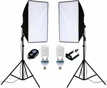 50x70 Softbox 2li 2x85W Bluetooth Kumandalı Sürekli Işık Seti
