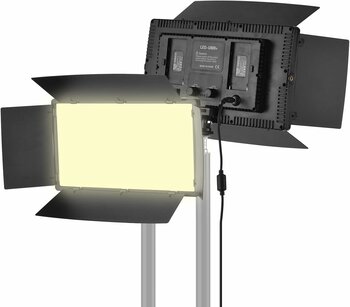 FototekFotograf 800 Led Pro Led-800 Video Işık Panelli Kamera Işığı Youtube Video Işık iki adet Batarya + 2M Ayak