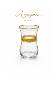 Paşabahçe 42011 Krikle Altın Çay Bardağı 6’lı Set - Ayaydın Home