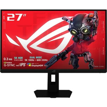 Asus Rog Strix XG27JCG 27 Inç 180Hz 5k 0.3ms 330Hz 2k Qhd Dual Mode Adaptive Sync Fast IPS Pivot Gaming Monitör - 0,3 ms - 180 Hz