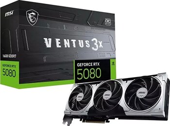 MSI Ventus 3X Plus GeForce RTX 5080 OC 16gb Gddr7 256Bit Hdmı/dp Ekran Kartı