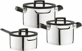 BergHoff Essentials Uqonic 6 Parça 18 10 Paslanmaz Çelik Tencere Seti