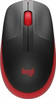 Logitech M190 Siyah-Kırmızı Optik Kablosuz Mouse