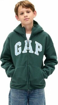 Gap Erkek Çocuk Vintagesoft Gap Logo Fermuarlı Sweatshirt - 801449 - Yeşil - XS