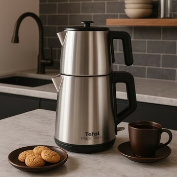Tefal Xl Kapasite Inox Paslanmaz Çelik Gövdeli 1650 Watt Çay Makinesi  + Mutfak Tartısı Hediyeli