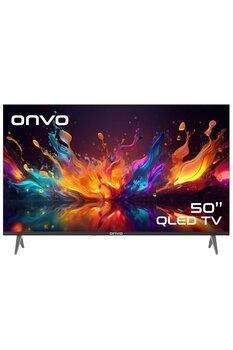 ONVO 50VQ90F3UA 127 Ekran Uydu Alıcılı 4K Ultra HD Google Smart QLED TV