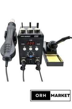 ORH Market 8586 LCD Ekranlı Isı Ayarlı Sıcak Hava Üfleme Havya istasyonu Üflemeli Havya Makinesi