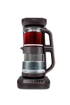 Karaca Çaysever Robotea Pro Connect 4 in 1 Konuşan Cam Çay Makinesi Walnut Brown Kahvarengi