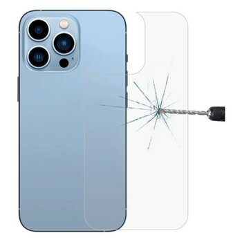 FRY Ally iPhone 13 Pro Max 6.7 Tempered Şeffaf Arka Cam KORUYUCU-(5775) - Renkli - #