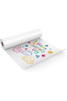 HDF PAZARLAMA Beyaz Rulo Kağıt 10 Metre Duvara Monte Edilebilen Ve Çizim Beyaz Kağıt