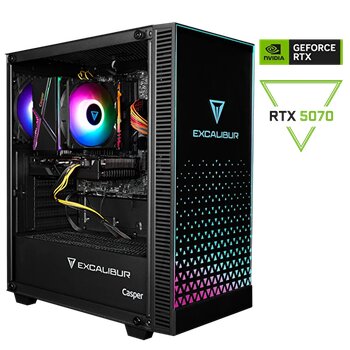 Casper Excalibur E65h.147f-bf70x-0hd Intel Core I7-14700f 16gb RAM 1TB Nvme SSD Rtx5070 Freedos