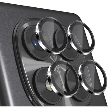 M.TK Moveteck Siyah Xiaomi Redmi Note 14 Pro 4G Kamera Koruma Lens Koruyucu Temperli Cam