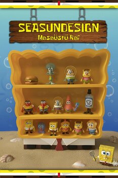 SeaSun Design Süngerbob Temalı Masaüstü Raf ��