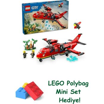 LEGO City Itfaiye Kurtarma Uçağı 60413 + Polybag