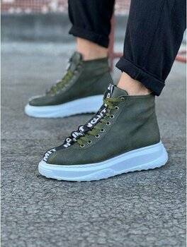 Haki Erkek Yarım Bilek Bot - Renkli - 43