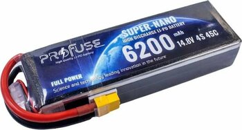 14.8v 4s Lipo Pil-Batarya 6200mah 45c