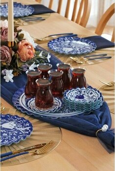 Glore Bluebloom Cam Tepsi