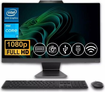 Asus i3-1215U 8GB DDR5 512GB M.2 SSD A3402WVAK-I38256B0D ATL2  23.8" Fdos All In One Bilgisayar