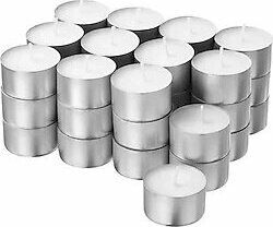 IKEA GLIMMA tealight mum beyaz 6 saat 70267067