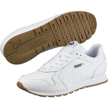 PUMA ST Runner Full L Beyaz Spor Ayakkabı Erkek Kadın İçin Nefes Alabilir Yapı ve Güçlü Tutuş - 37