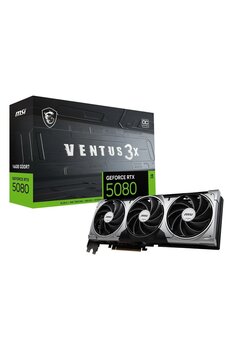 MSI Ventus 3X GeForce RTX 5080 OC 16GB GDDR7 256Bit HDMI/DP Ekran Kartı