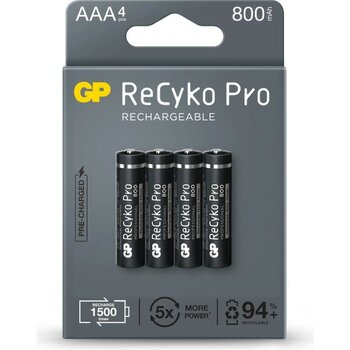 Gp Recyko 850 Serisi Pro Siyah Aaa Şarjlı Pil 4'lü - 1 Adet