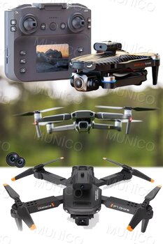 Munico DJ S9 Pro 8K Kamera Drone Uzaktan Kumandalı Mini Drone Çocuklar İçin Uygun Katlanabilir RC Drone