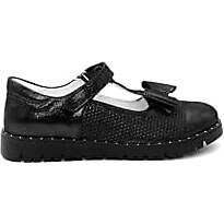 FAST STEP 837XA06 Siyah Saten 34 Hakiki Deri Kız Çocuk Casual Ayakkabı